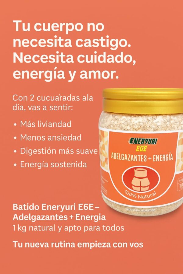 Batido Adelgazante Más Energía 2kg pote naranja - Dura 4 meses (apto para todo público) PROMO - Image 6